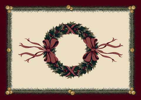 Holiday Holiday Wreath Rug
