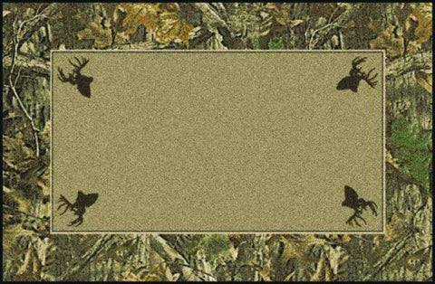 Realtree Timber Solid Center Rug