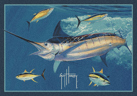 Guy Harvey Marlin Tuna Rug
