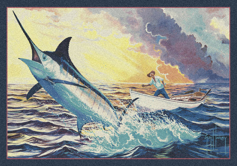 Guy Harvey Old Man and the Sea Rug