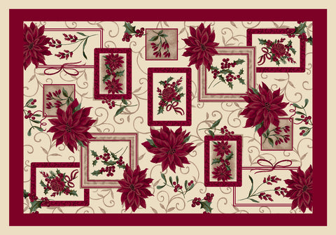 Holiday Winter Bouquet Rug