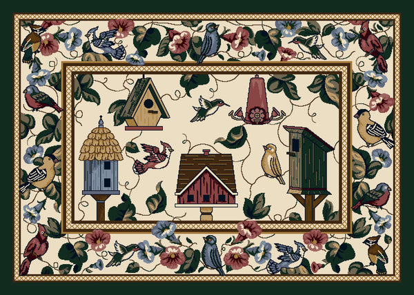 Seasonal Feathered Friends Rug