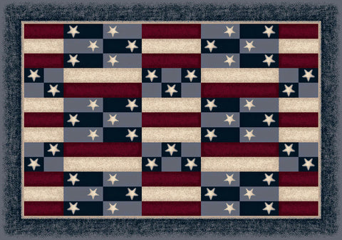 Seasonal America Patchwork Rug