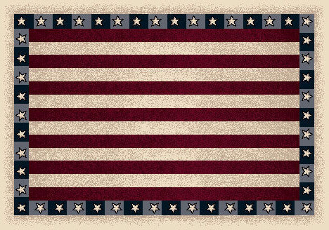 Seasonal Stars & Stripes Rug