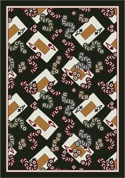 Theme Rugs 2 Four Of A Kind Field Rug