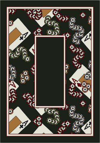 Theme Rugs 2 Four Of A Kind Border Rug