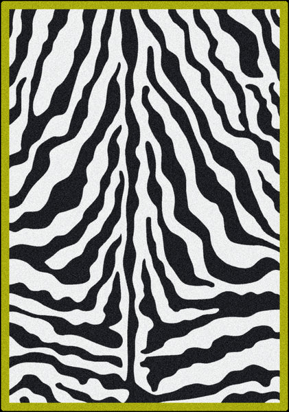 Black & White Zebra Glam Rug