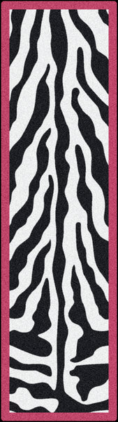 Black & White Zebra Glam Rug