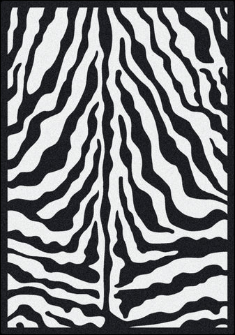 Black & White Zebra Glam Rug