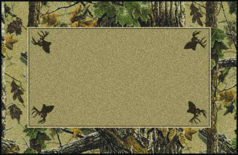 Realtree X-tra Brown Solid Center Rug