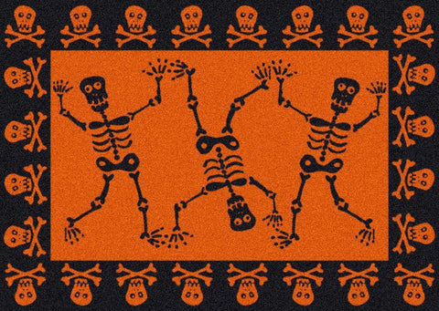 Seasonal Halloween Funny Bones Rug