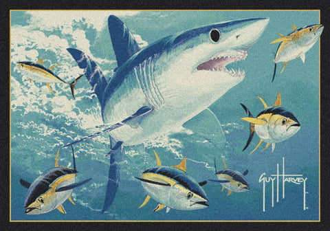 Guy Harvey Mako Shark Rug