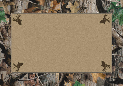 Realtree New Timber Solid Center Rug