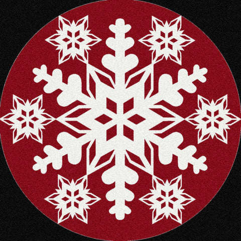 Holiday Nordic Snowflake Rug