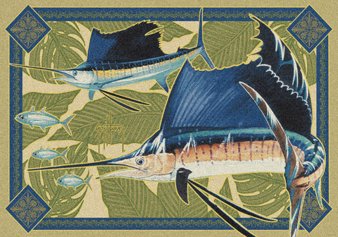 Guy Harvey Sailfish Modern Rug