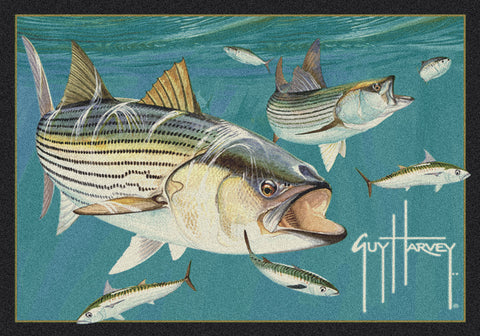 Guy Harvey Striped Bass Rug