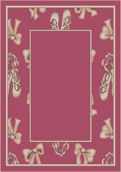 Theme Rugs 2 Toe Point Border Rug