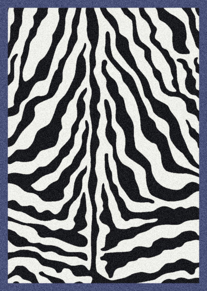 Black & White Zebra Glam Rug